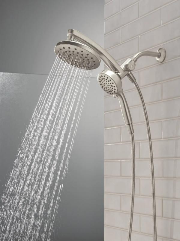 DELTA Universal Showering Components PivotPro 3-in-1 Combination Shower — Spotshield Brushed Nickel