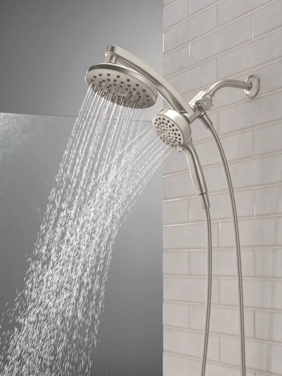 DELTA Universal Showering Components PivotPro 3-in-1 Combination Shower — Spotshield Brushed Nickel