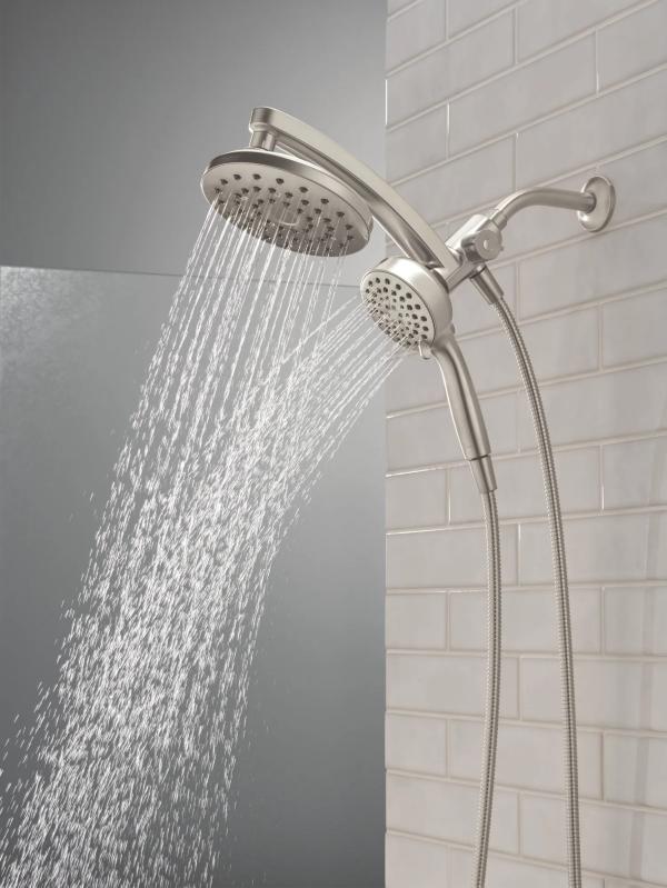 DELTA Universal Showering Components PivotPro 3-in-1 Combination Shower — Spotshield Brushed Nickel
