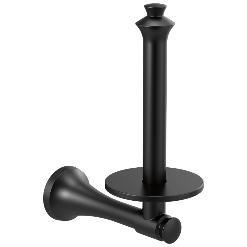 DELTA Dorval Tissue Holder Vertical — Matte Black