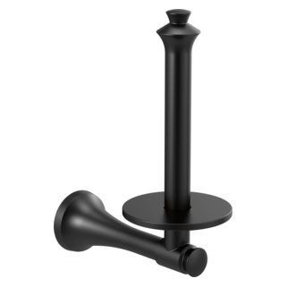 DELTA Dorval Tissue Holder Vertical — Matte Black