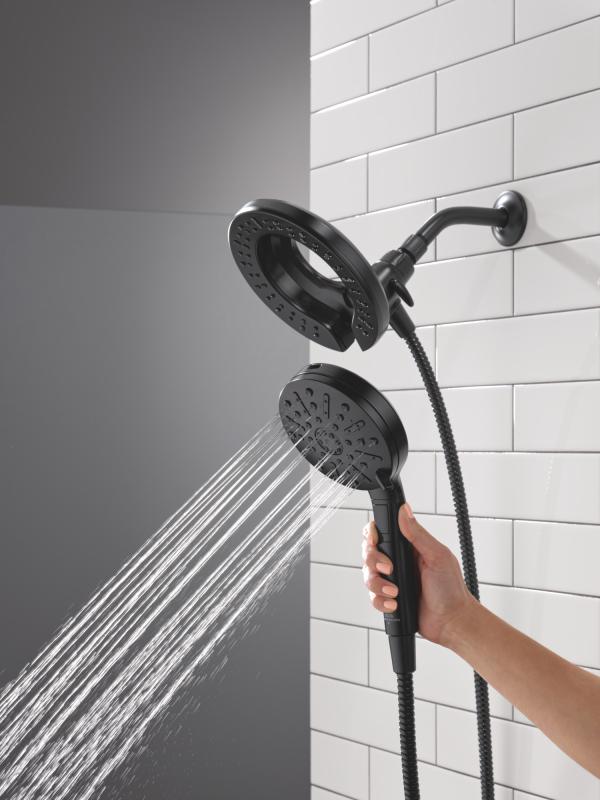 DELTA Universal Showering Components 6-Setting In2ition  with ProClean — Matte Black