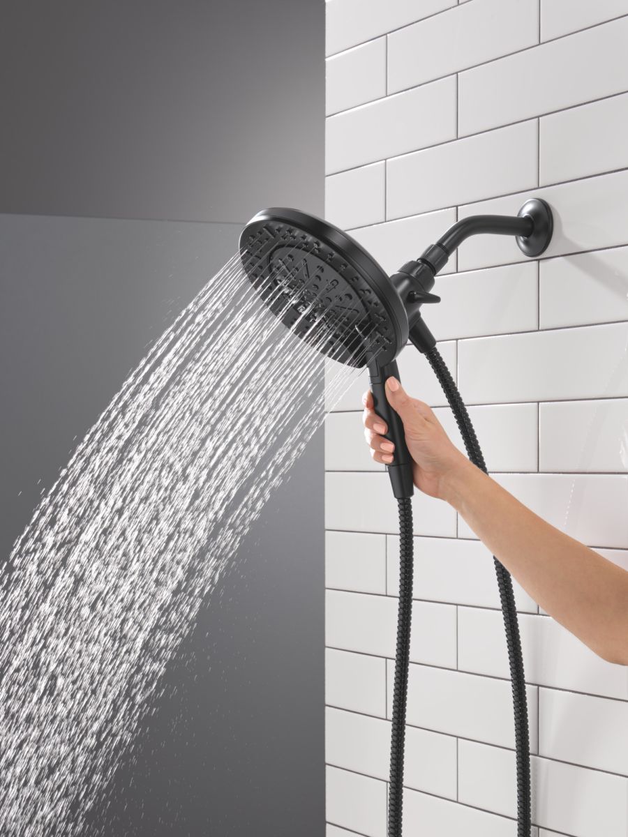 DELTA Universal Showering Components 6-Setting In2ition  with ProClean — Matte Black