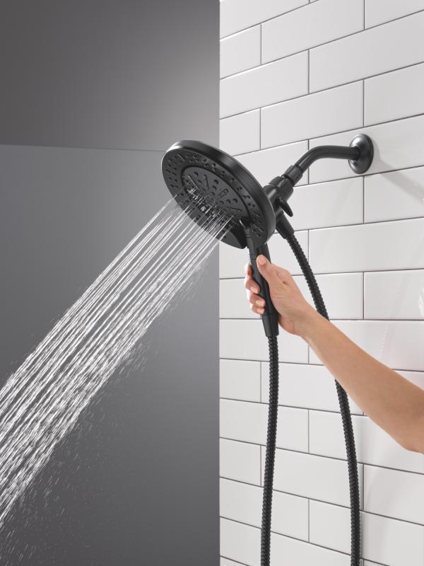 DELTA Universal Showering Components 6-Setting In2ition  with ProClean — Matte Black