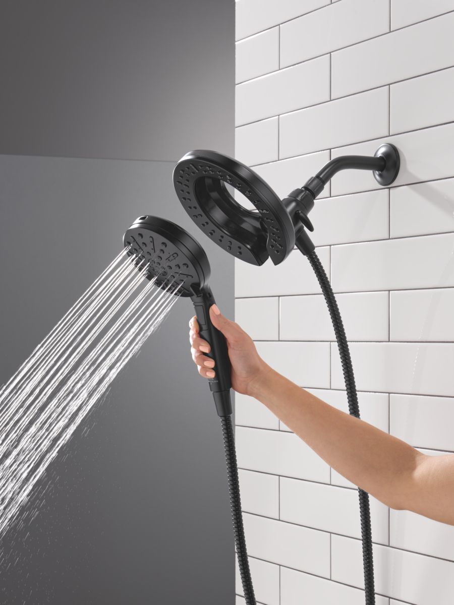 DELTA Universal Showering Components 6-Setting In2ition  with ProClean — Matte Black