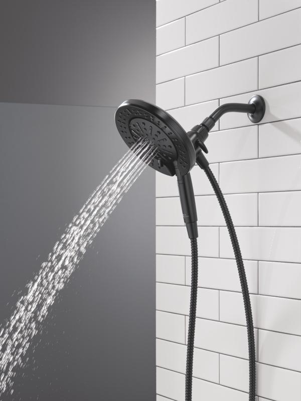 DELTA Universal Showering Components 6-Setting In2ition  with ProClean — Matte Black