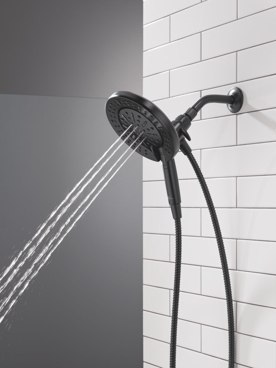 DELTA Universal Showering Components 6-Setting In2ition  with ProClean — Matte Black