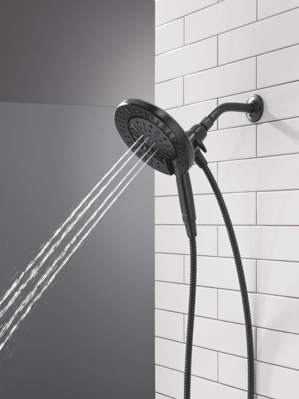 DELTA Universal Showering Components 6-Setting In2ition  with ProClean — Matte Black