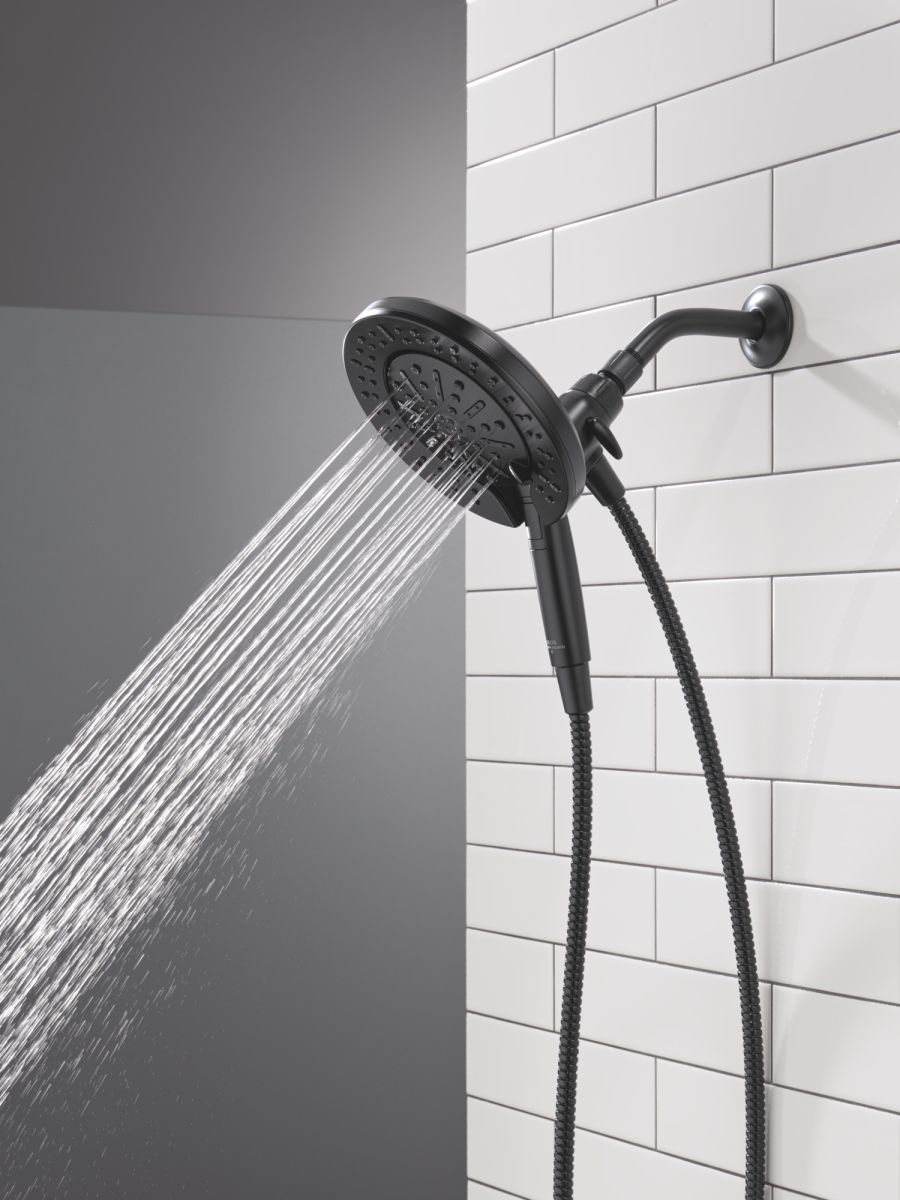 DELTA Universal Showering Components 6-Setting In2ition  with ProClean — Matte Black