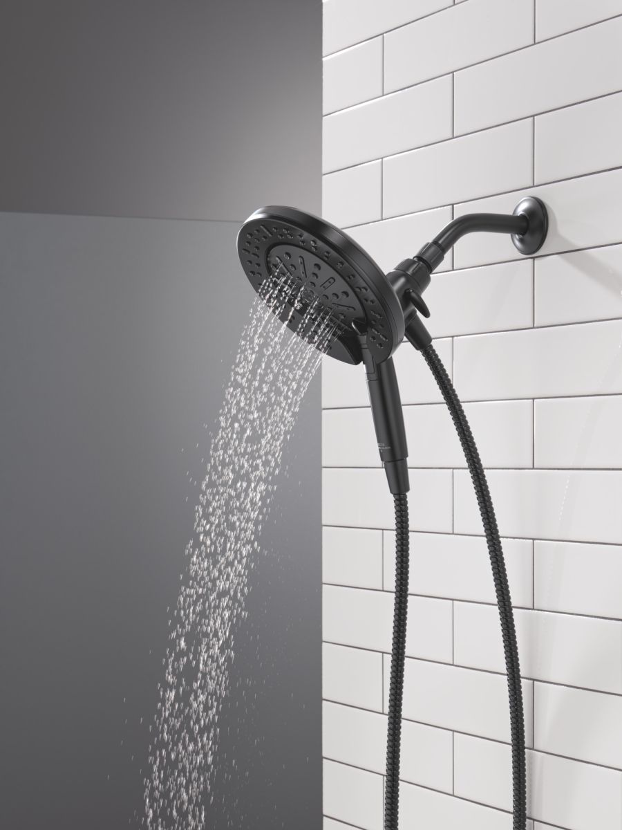 DELTA Universal Showering Components 6-Setting In2ition  with ProClean — Matte Black