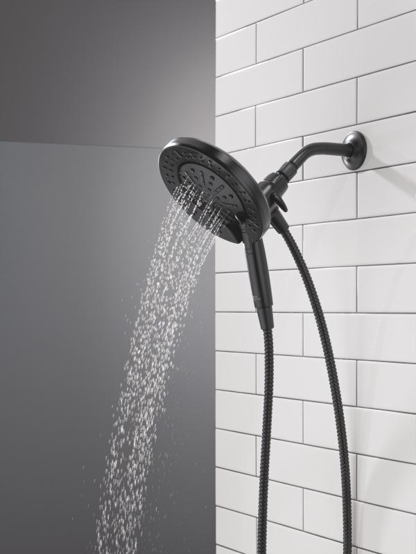 DELTA Universal Showering Components 6-Setting In2ition  with ProClean — Matte Black