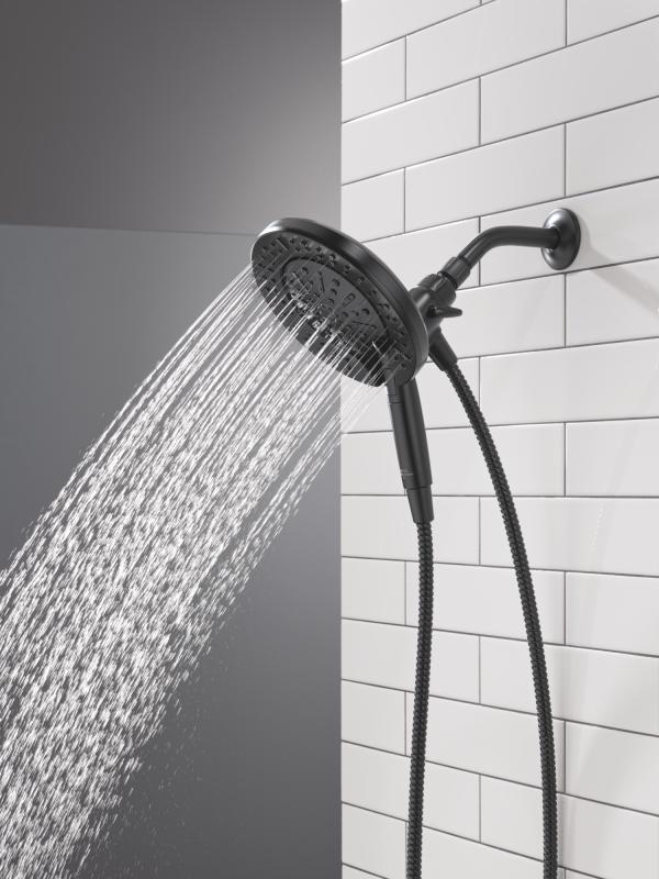 DELTA Universal Showering Components 6-Setting In2ition  with ProClean — Matte Black