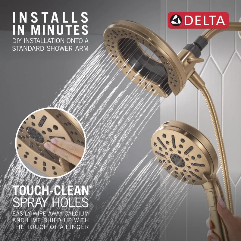 DELTA Universal Showering Components 6-Setting In2ition  with ProClean — Champagne Bronze