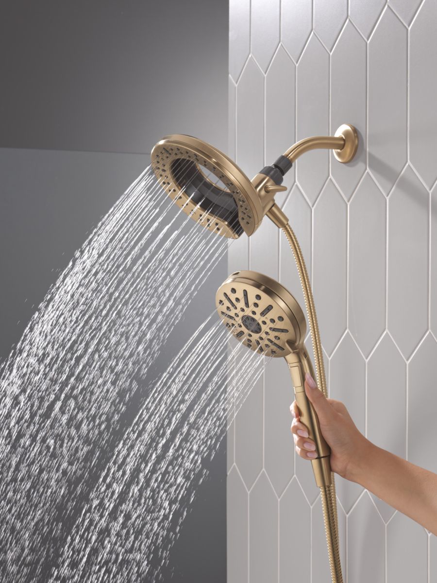DELTA Universal Showering Components 6-Setting In2ition  with ProClean — Champagne Bronze