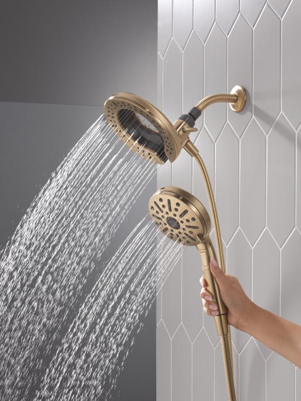 DELTA Universal Showering Components 6-Setting In2ition  with ProClean — Champagne Bronze