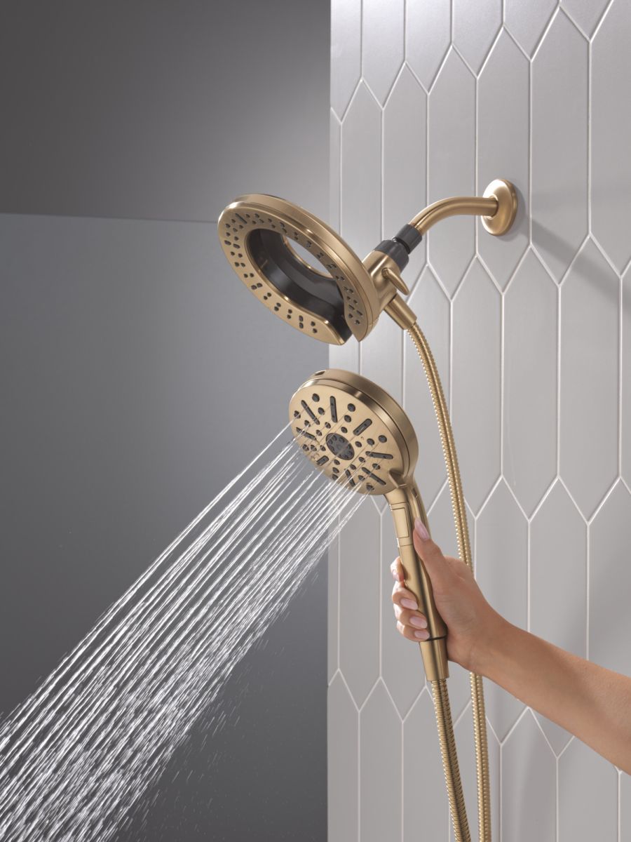 DELTA Universal Showering Components 6-Setting In2ition  with ProClean — Champagne Bronze