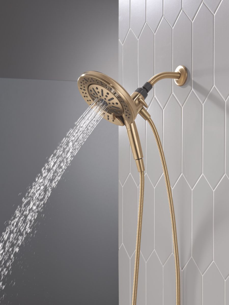 DELTA Universal Showering Components 6-Setting In2ition  with ProClean — Champagne Bronze