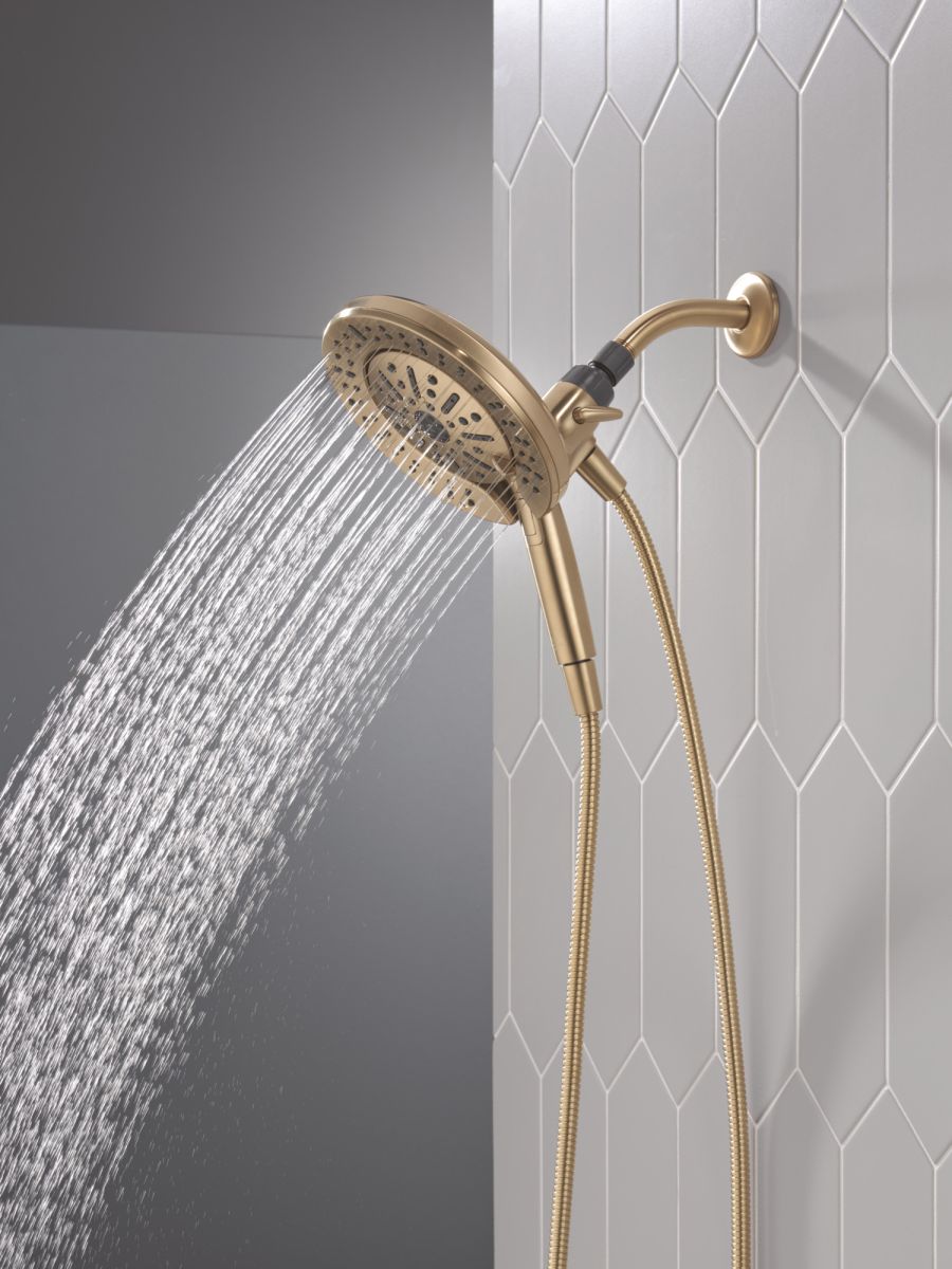 DELTA Universal Showering Components 6-Setting In2ition  with ProClean — Champagne Bronze
