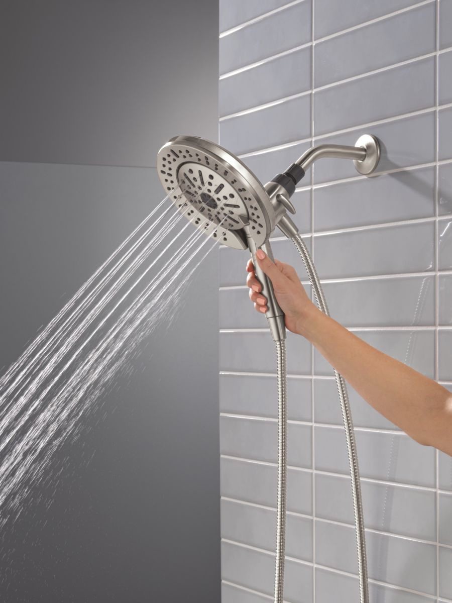 DELTA Universal Showering Components 6-Setting In2ition  with ProClean — Spotshield Brushed Nickel