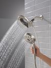 DELTA Universal Showering Components 6-Setting In2ition  with ProClean — Spotshield Brushed Nickel