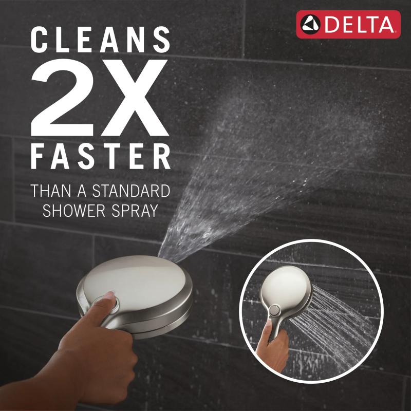 DELTA Universal Showering Components 6-Setting In2ition  with ProClean — Spotshield Brushed Nickel