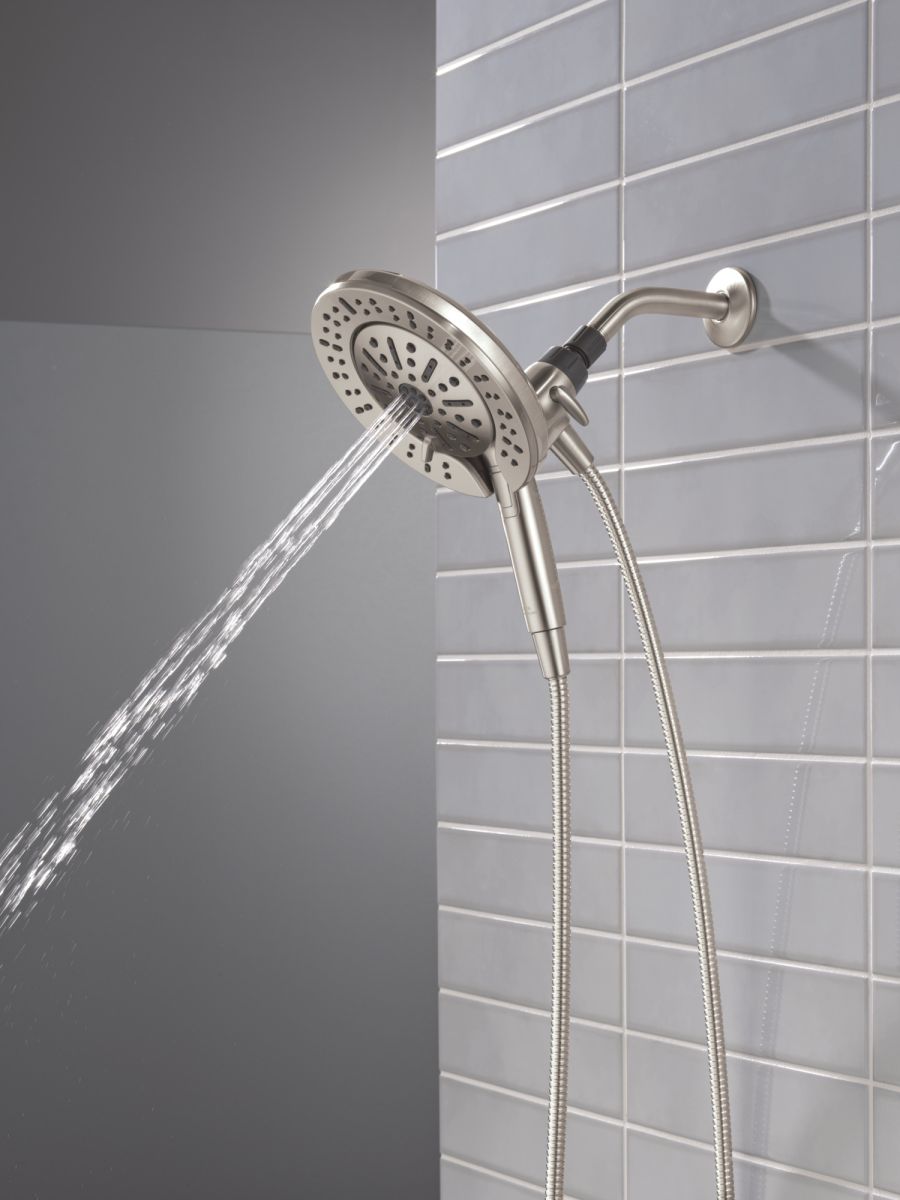 DELTA Universal Showering Components 6-Setting In2ition  with ProClean — Spotshield Brushed Nickel
