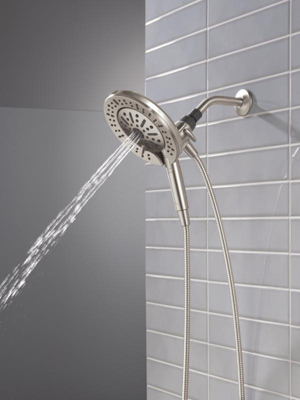 DELTA Universal Showering Components 6-Setting In2ition  with ProClean — Spotshield Brushed Nickel