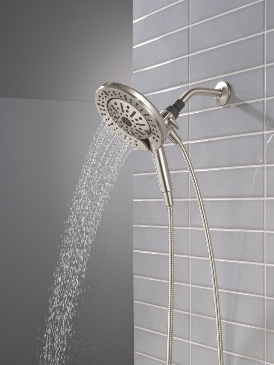 DELTA Universal Showering Components 6-Setting In2ition  with ProClean — Spotshield Brushed Nickel