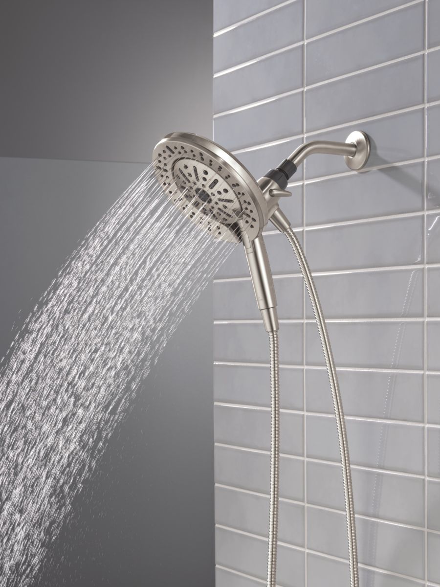 DELTA Universal Showering Components 6-Setting In2ition  with ProClean — Spotshield Brushed Nickel