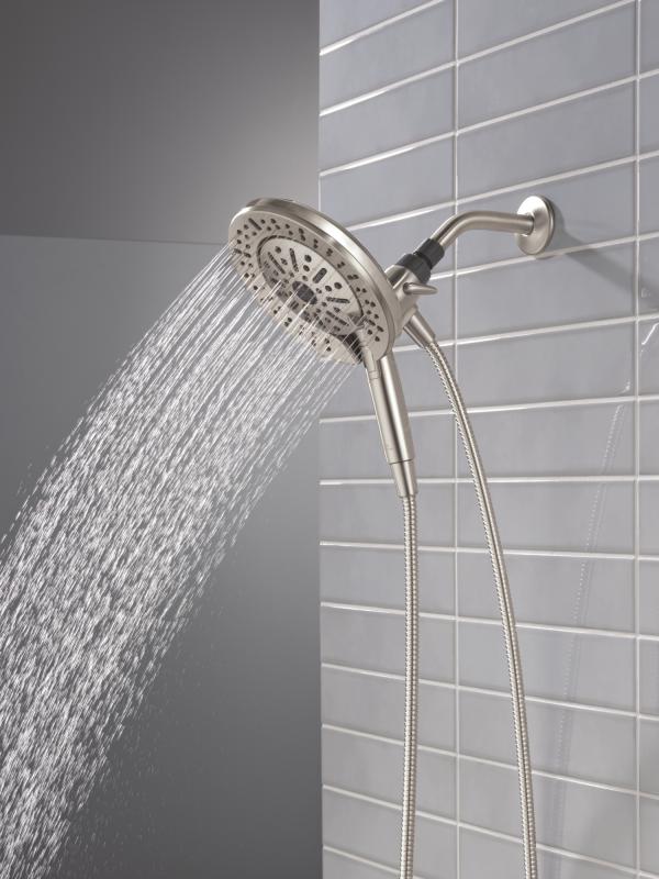 DELTA Universal Showering Components 6-Setting In2ition  with ProClean — Spotshield Brushed Nickel