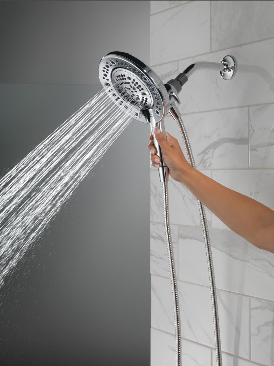 DELTA Universal Showering Components In2ition 7-Setting Two-in-One Shower — Chrome