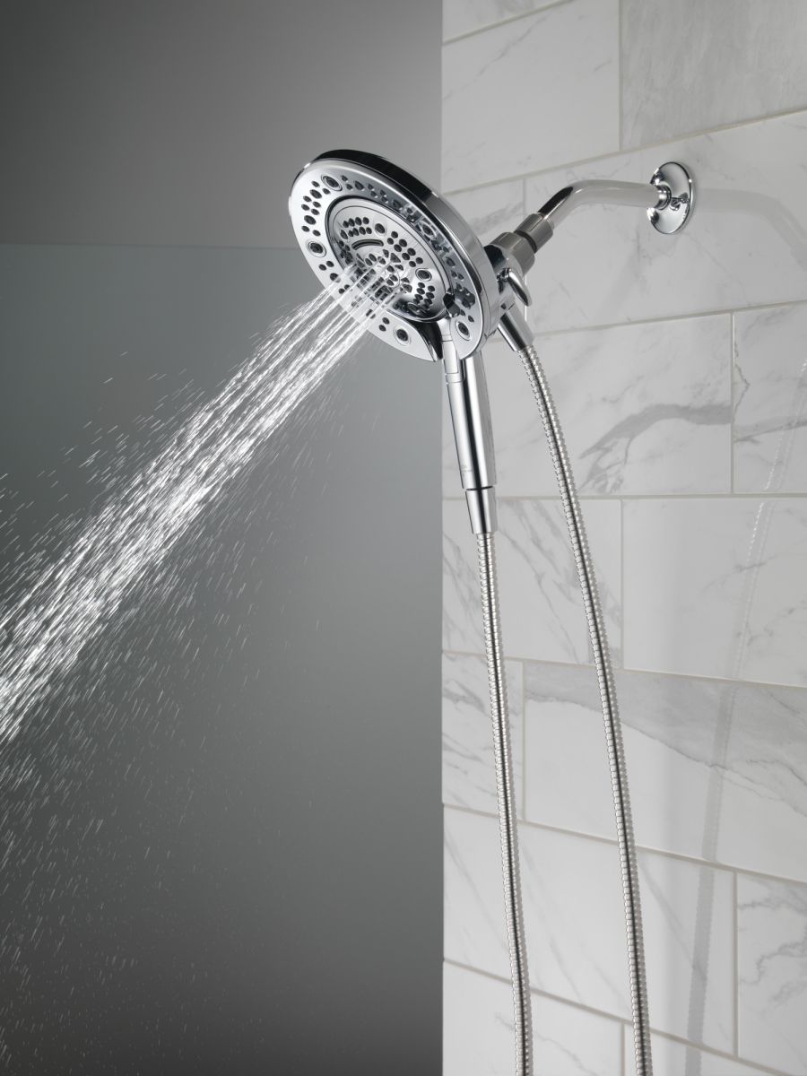 DELTA Universal Showering Components In2ition 7-Setting Two-in-One Shower — Chrome