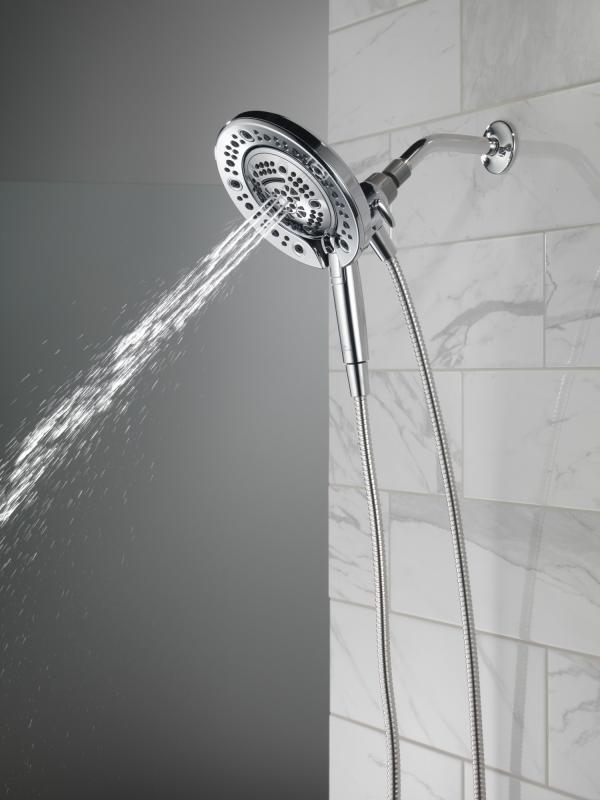 DELTA Universal Showering Components In2ition 7-Setting Two-in-One Shower — Chrome
