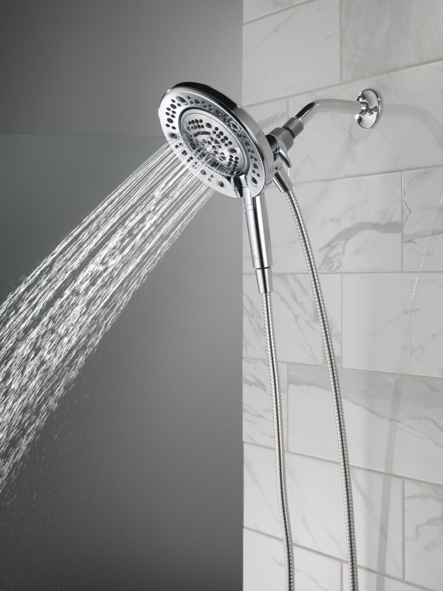 DELTA Universal Showering Components In2ition 7-Setting Two-in-One Shower — Chrome