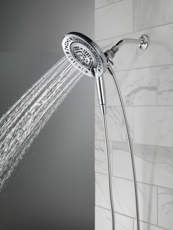 DELTA Universal Showering Components In2ition 7-Setting Two-in-One Shower — Chrome