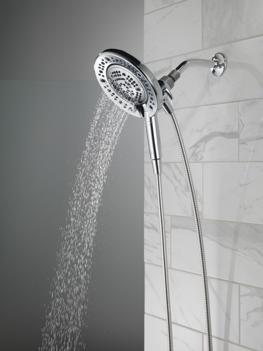 DELTA Universal Showering Components In2ition 7-Setting Two-in-One Shower — Chrome