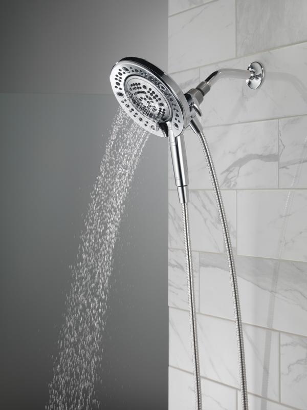 DELTA Universal Showering Components In2ition 7-Setting Two-in-One Shower — Chrome