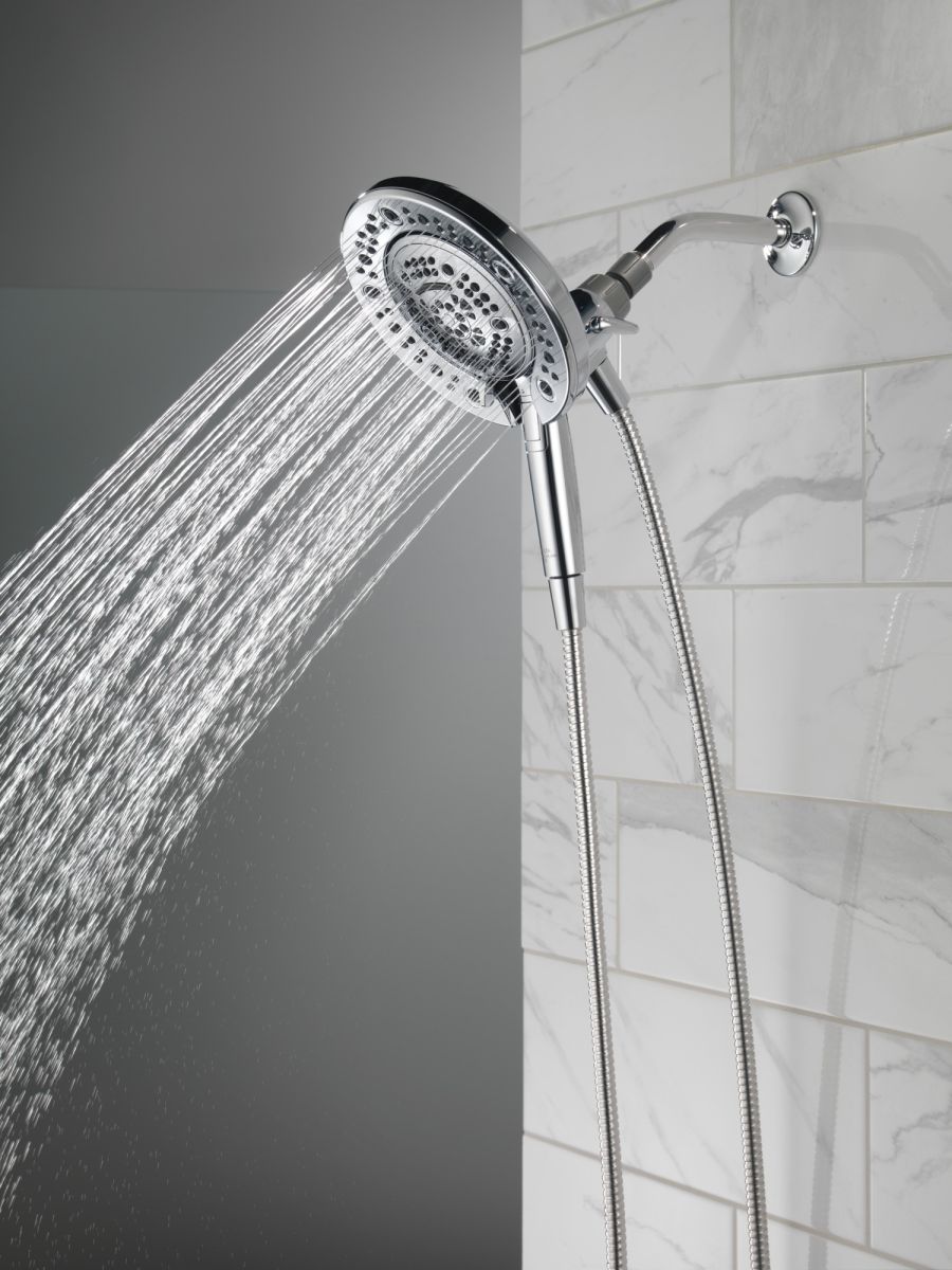 DELTA Universal Showering Components In2ition 7-Setting Two-in-One Shower — Chrome