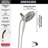 DELTA Universal Showering Components In2ition 7-Setting Two-in-One Shower — Spotshield Brushed Nickel