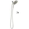 DELTA Universal Showering Components In2ition 7-Setting Two-in-One Shower — Satin Nickel