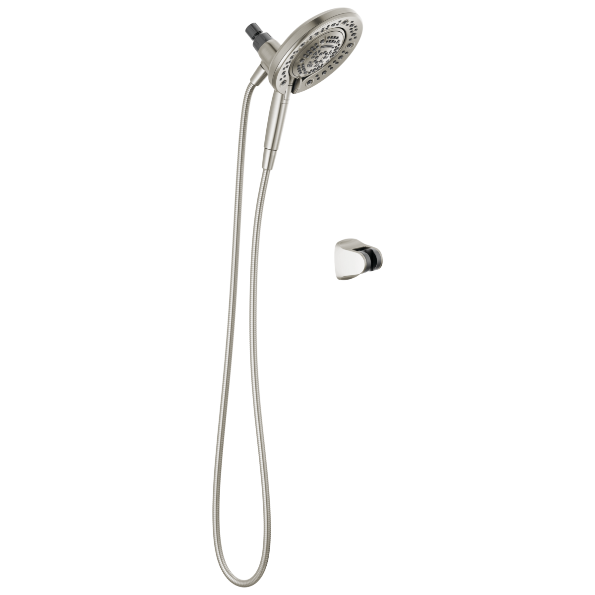 DELTA Universal Showering Components In2ition 7-Setting Two-in-One Shower — Satin Nickel