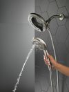 DELTA Universal Showering Components In2ition 7-Setting Two-in-One Shower — Satin Nickel