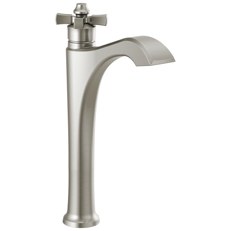 DELTA Dorval Single Handle Vessel Bathroom Faucet — Stainless