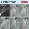 DELTA Universal Showering Components 6-Setting Hand Shower with Cleaning Spray — Chrome