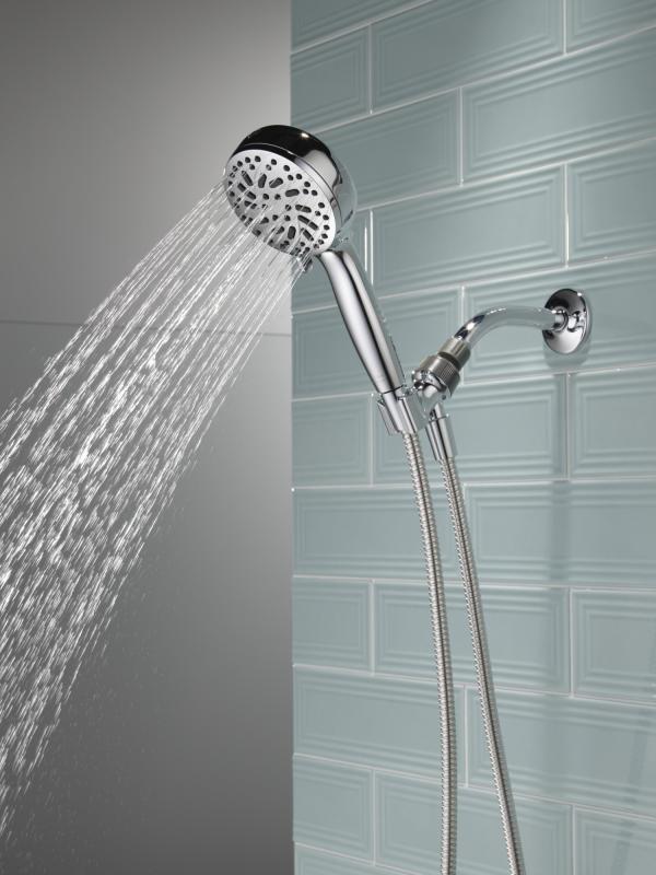 DELTA Universal Showering Components 6-Setting Hand Shower with Cleaning Spray — Chrome