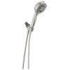 DELTA Universal Showering Components 6-Setting Hand Shower with Cleaning Spray — Spotshield Brushed Nickel