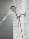 DELTA Universal Showering Components 6-Setting Hand Shower with Cleaning Spray — Spotshield Brushed Nickel