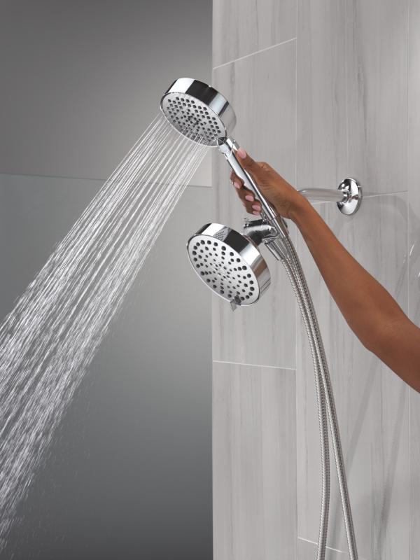 DELTA Universal Showering Components 5-Setting Two-in-One Combination Shower with Additional Mount — Chrome
