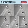 DELTA Universal Showering Components 5-Setting Two-in-One Combination Shower with Additional Mount — Chrome