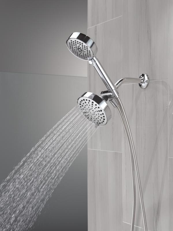 DELTA Universal Showering Components 5-Setting Two-in-One Combination Shower with Additional Mount — Chrome